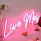 Live Mas Red Neon Sign