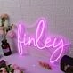 Finley Purple Neon Sign