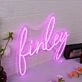 Finley Purple Neon Sign