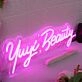 Yuyi Beauty Pink Neon Sign