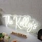 The Kellys White Neon Sign