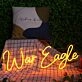 War Eagle Orange Custom Neon Sign