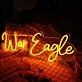 War Eagle Orange Custom Neon Sign