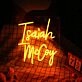 Isaiah Mccoy Orange Neon Sign