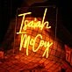 Isaiah Mccoy Orange Neon Sign