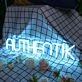 Authentik Blue Neon Sign