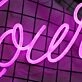 Kourtney Purple Neon Sign
