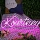 Kourtney Purple Neon Sign