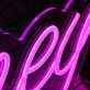 Kourtney Purple Neon Sign