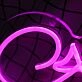 Kourtney Purple Neon Sign