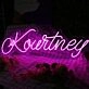 Kourtney Purple Neon Sign