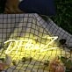 DFlawz Yellow Neon Sign