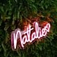 Natalie Red Neon Sign