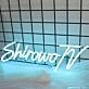 Shirowo TV Blue Neon Sign
