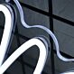 Malesh White Neon Sign
