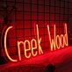 Creek Wood Red Neon Sign