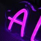 Alloutjuan Purple Neon Sign