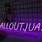 Alloutjuan Purple Neon Sign