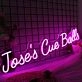 Joses Cue Balls Purple Neon Sign