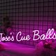 Joses Cue Balls Purple Neon Sign