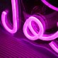 Joses Cue Balls Purple Neon Sign