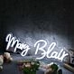 Mary Blair White Neon Sign