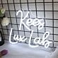 Kees Lux Lab White Neon Sign