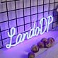 LandoDP Blue Neon Sign