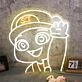 Happy Anime Boy Custom Neon Sign