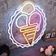 Three Scoops Ice Cream Cone Custom Neon Sign