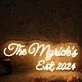 The Myricks EST 2024 Yellow Neon Sign