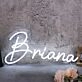 Briana White Neon Sign