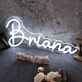 Briana White Neon Sign