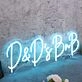 D And Ds BnB Blue Neon Sign