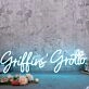 Griffins Grotto Blue Neon Sign