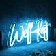 Well Kept Blue Neon Sign