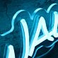 Taylor Wall Blue Neon Sign