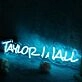 Taylor Wall Blue Neon Sign