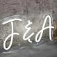 F And A White Neon Sign