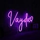 Vayda Purple Neon Sign