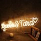 Xyavier And Tara Yellow Neon Sign
