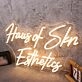 Haus Of Skn Esthetics Yellow Neon Sign
