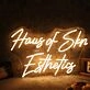 Haus Of Skn Esthetics Yellow Neon Sign