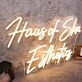 Haus Of Skn Esthetics Yellow Neon Sign