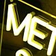 Metro Cards Sold Here Yellow Neon Sign
