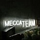 Mecca Team White Neon Sign