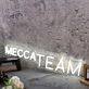 Mecca Team White Neon Sign