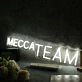 Mecca Team White Neon Sign