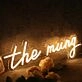 The Mung Yellow Neon Sign