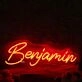 Benjamin Red Neon Sign